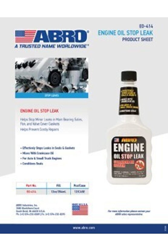 Motor Yağ Kaçak Önleyici 354ml