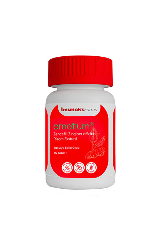 Emetium Zencefil 15 Tablet