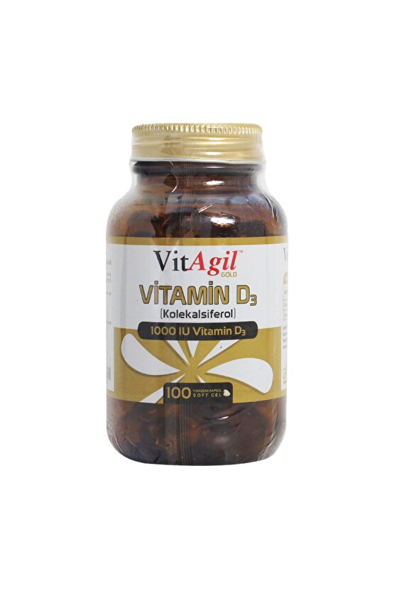 Vitagil Gold Vitamin D3 1000 Iu 100 Kapsül