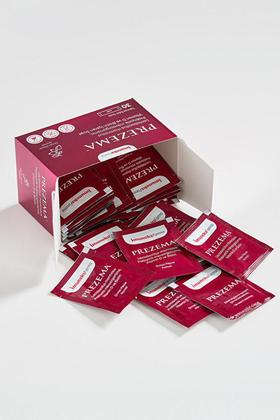 Prezema Lactobacillus Rhamnosus Probiyotik, Vitamin D, Ve Biotin Içeren Takviye Edici Gıda 30 Saşe