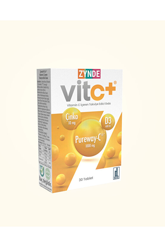 Vit C+ Vitamin C İçeren Takviye Edici Gıda 30 Tablet
