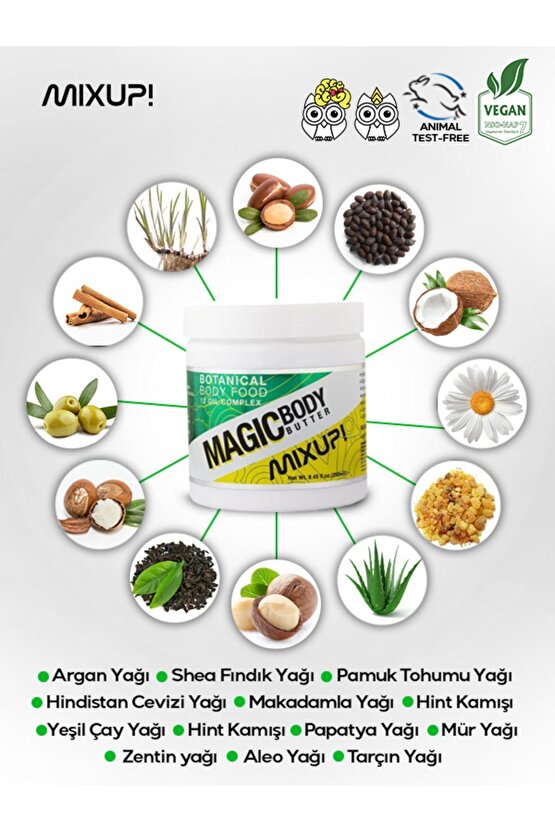 Magic Body Butter 12 Yağ Içeren Cilt Bakım Yağı 250 Ml