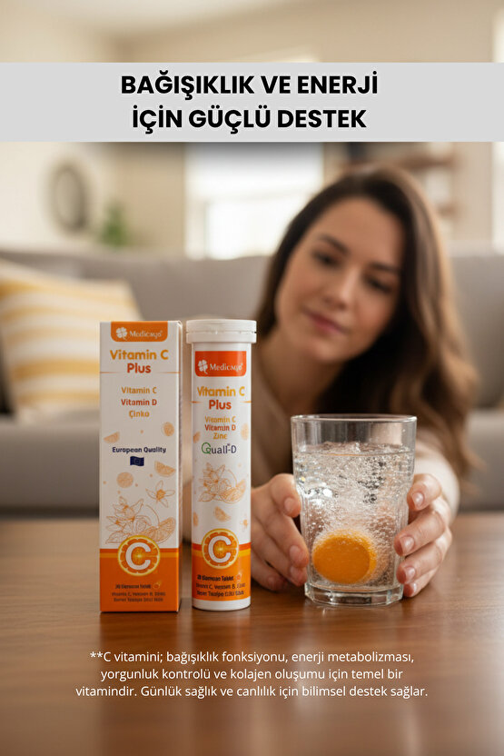 Vitamin C Plus 20 Efervesan Tablet