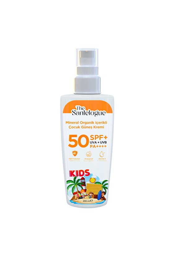 Organik Güneş Kremi Kids Spf50+ 200 Ml