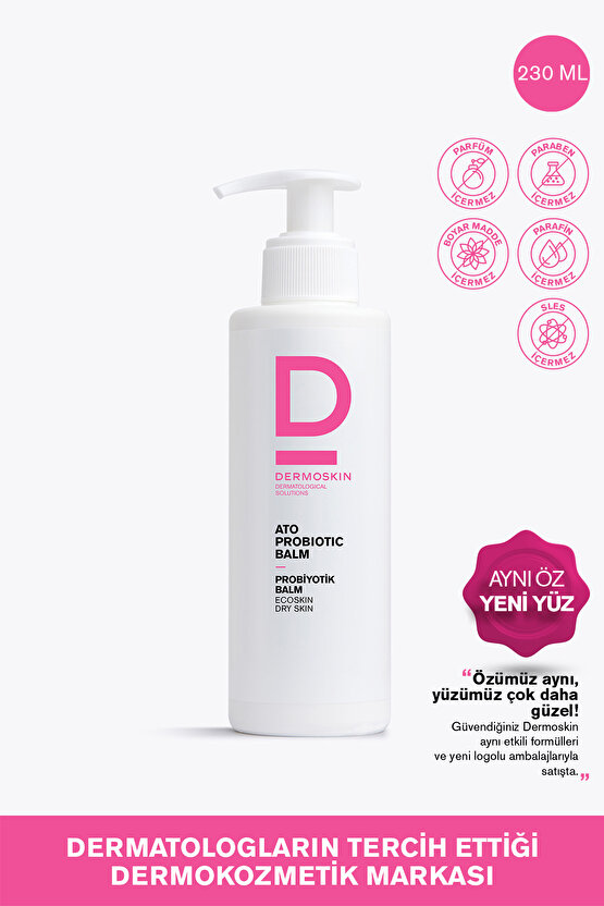 Ato Probiyotik Balm | Kuru Ciltler İçin Vücut Nemlendirici Krem | Cilt Bakımı | 230 ml
