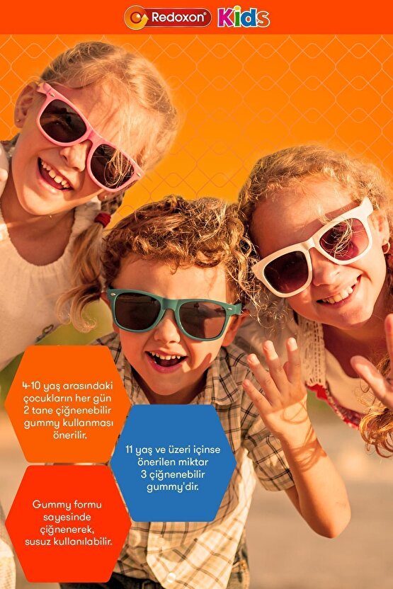 Kids 60 Çiğnenebilir Gummy I Çocuklar Için C Vitamini, D Vitamini Ve Çinko Içeren Takviye