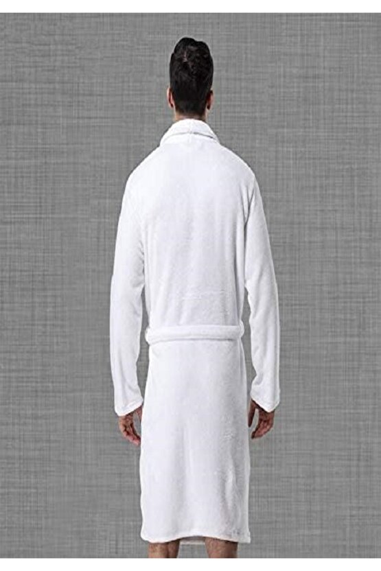 ŞalYaka kadın erkek beyaz bornoz