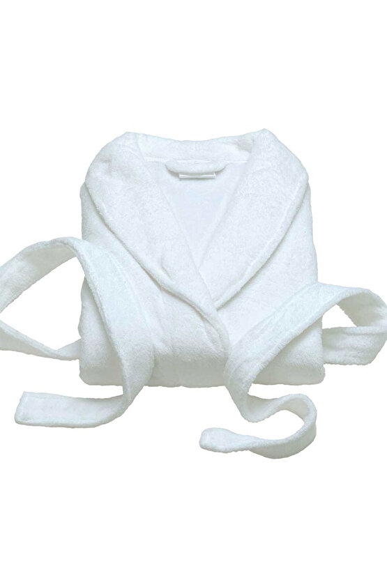 ŞalYaka kadın erkek beyaz bornoz