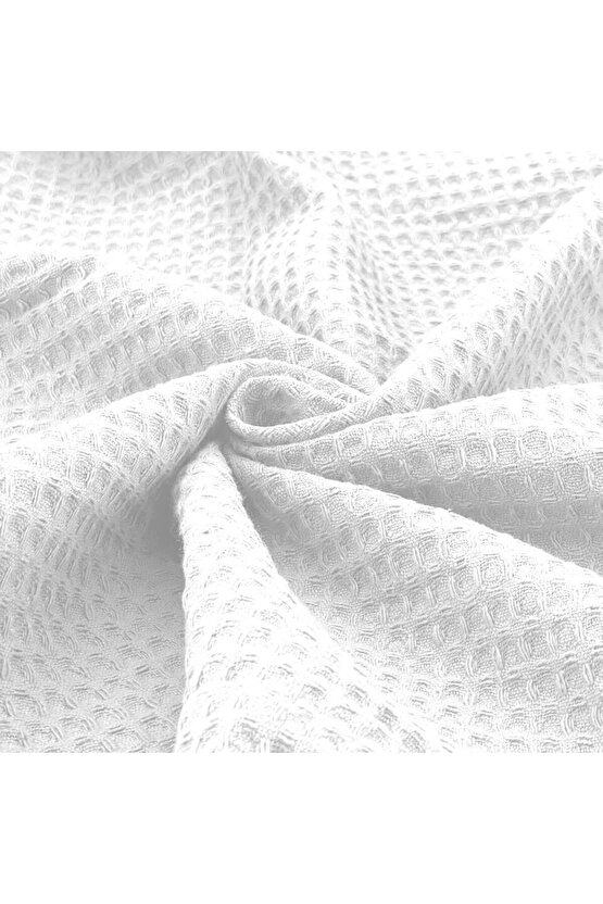 KADIN ERKEK BEYAZ PİKE BORNOZ