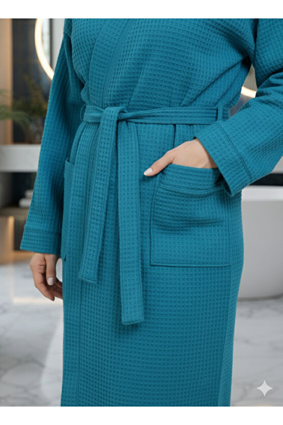 Pike Bornoz , Sabahlık Bornoz , Waffle Pike Bornoz ,unisex Pike Bornoz ,hamam Sauna Bornoz