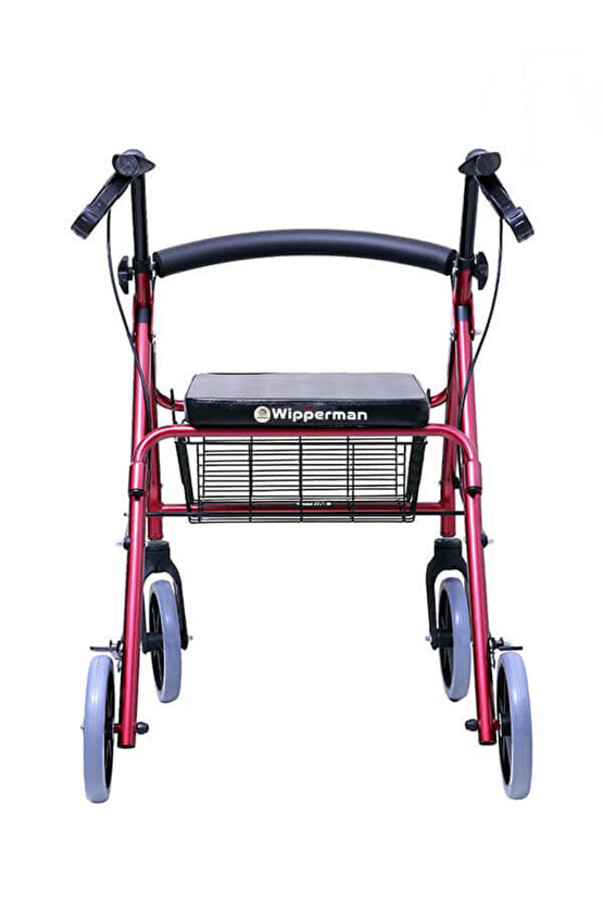 SEPETLİ Arkalıklı Tekerlekli Yürüteç Walker Ekonomik Rollator Hasta Yaşlı Yürüteci 8026