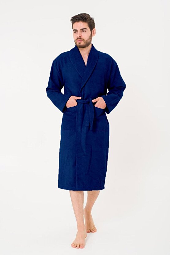 Bukle Bornoz, Şal Yaka Bornoz ,%100 Pamuklu Kadın  Erkek Unisex Bornoz