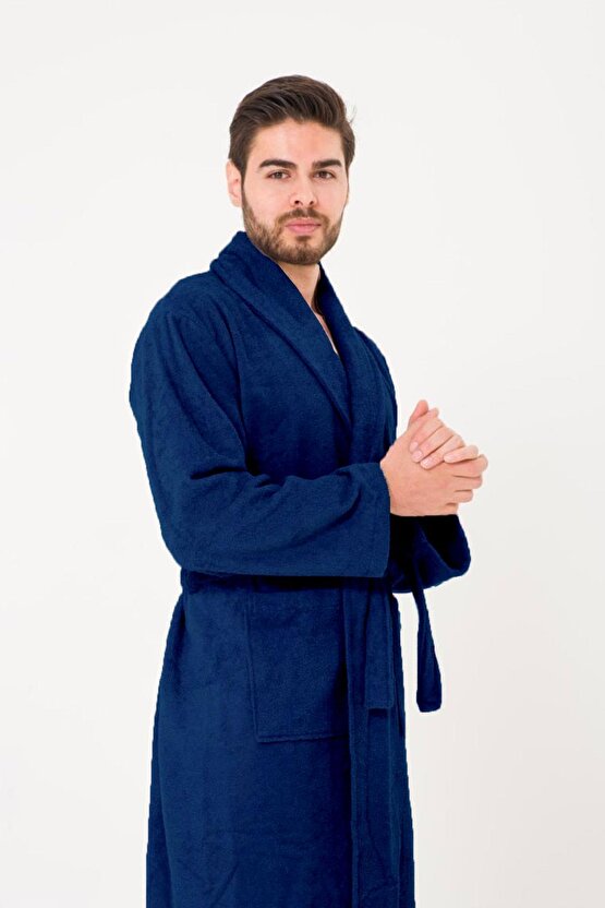 Bukle Bornoz, Şal Yaka Bornoz ,%100 Pamuklu Kadın  Erkek Unisex Bornoz