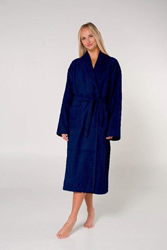 Bukle Bornoz, Şal Yaka Bornoz ,%100 Pamuklu Kadın  Erkek Unisex Bornoz