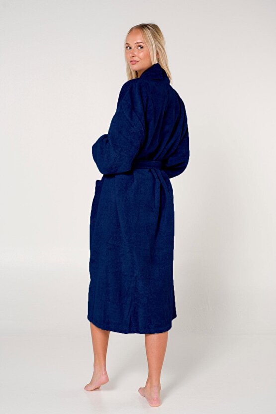 Bukle Bornoz, Şal Yaka Bornoz ,%100 Pamuklu Kadın  Erkek Unisex Bornoz