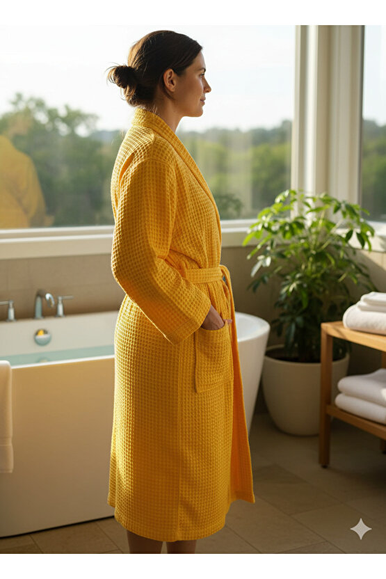 Pike Bornoz , Sabahlık Bornoz , Waffle Pike Bornoz ,unisex Pike Bornoz,hamam Sauna Bornoz