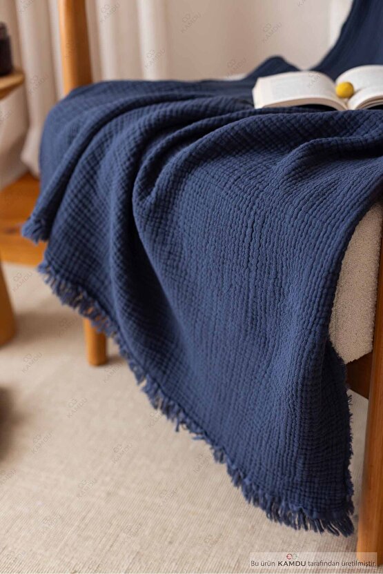 100x200 cm Müslin %100 Pamuk Tv Battaniyesi, Çok Amaçlı Müslin Örtü, Pamuk Battaniye