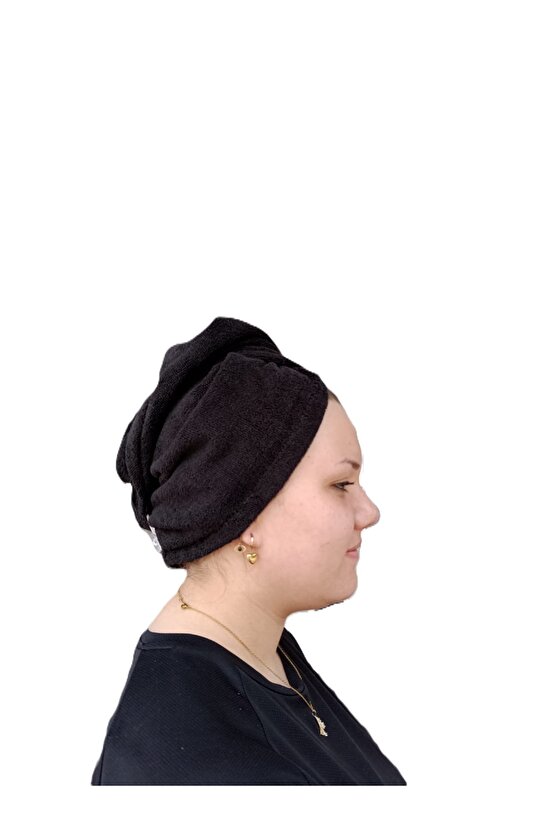 SİYAH SAÇ HAVLUSU BONE