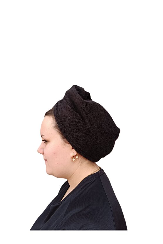 SİYAH SAÇ HAVLUSU BONE