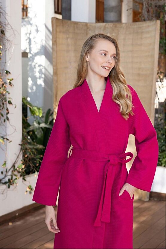 Pike Bornoz , Sabahlık Bornoz , Waffle Pike Bornoz ,unisex Pike Bornoz ,hamam Sauna Bornoz