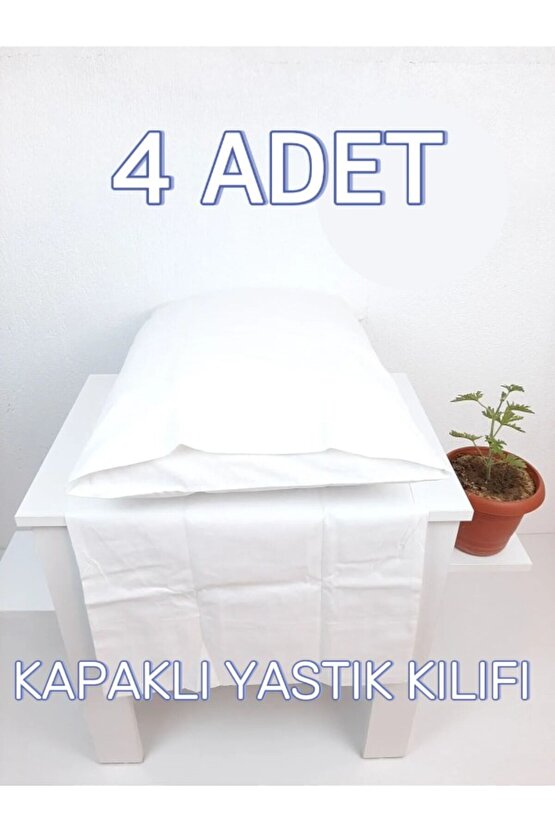 ( 4 Adet ) 50x70cm Otel Yastık Kılıfı, Ekonomik Kapaklı , Kapaklı Yastık Kılıfı