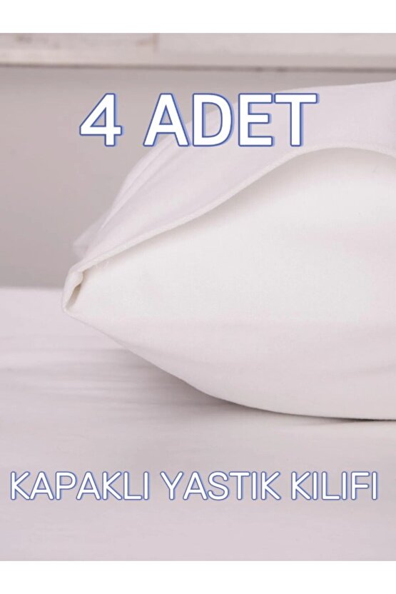 ( 4 Adet ) 50x70cm Otel Yastık Kılıfı, Ekonomik Kapaklı , Kapaklı Yastık Kılıfı