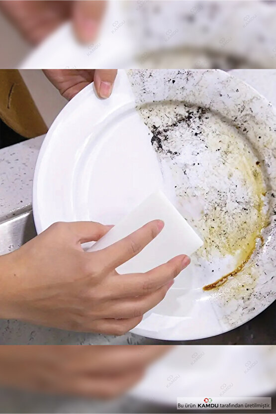 10 Adet Melamin Sünger, Çizik Giderici Sünger, Duvar Temizleme Süngeri, Silgi Sünger, Sihirli Sünger