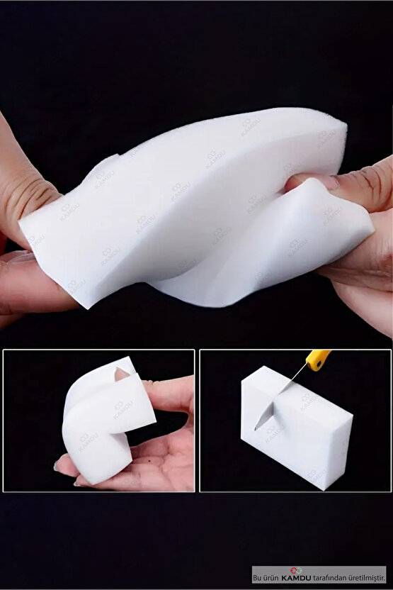 10 Adet Melamin Sünger, Çizik Giderici Sünger, Duvar Temizleme Süngeri, Silgi Sünger, Sihirli Sünger