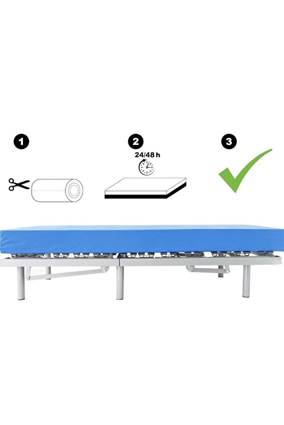 Cnc Kesim Hasta Karyolası Yatağı 90x190x14 Cm