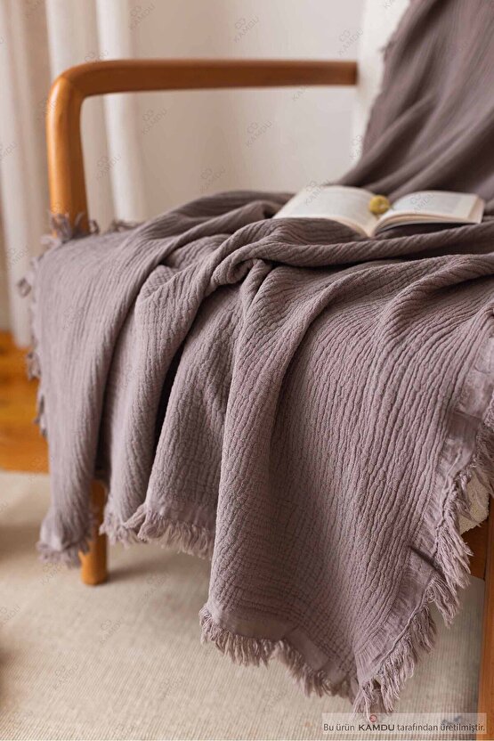 100x200 cm Müslin %100 Pamuk Tv Battaniyesi, Çok Amaçlı Müslin Örtü, Pamuk Battaniye