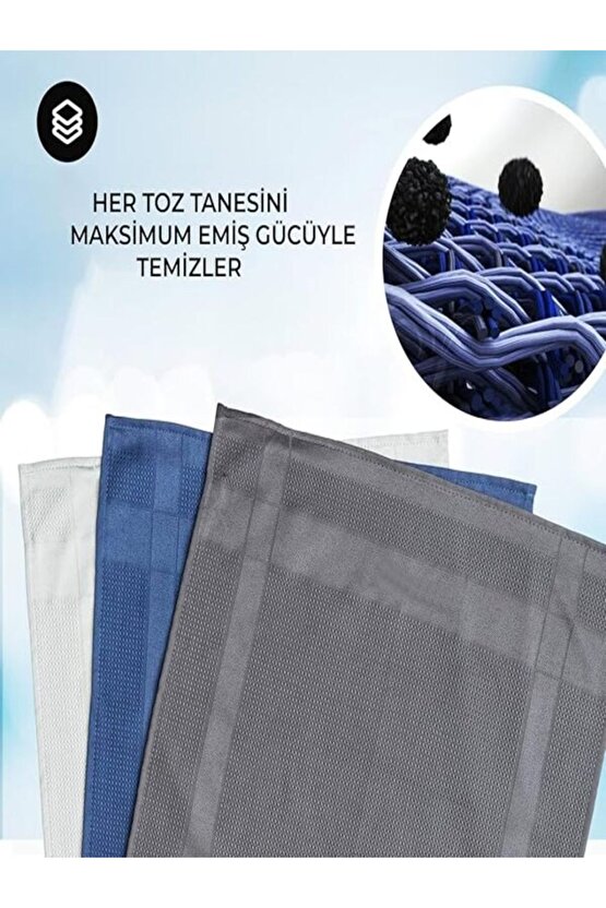 3 Adet 35x65cm Büyük Boy Sihirli Bez, Mikrofiber Bez, İz Bırakmaz Bez, Fenomen Bez
