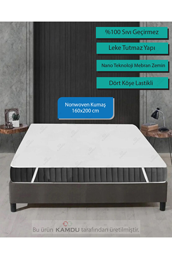 ( 160x200 ) Çift Kişilik Yatak Koruyucu, Nonwoven Kumaş Yatak Alezi, Hasta Alezi ,Sıvı Geçirmez Alez