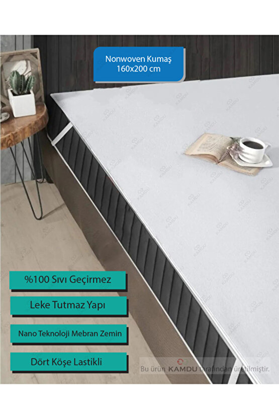 ( 160x200 ) Çift Kişilik Yatak Koruyucu, Nonwoven Kumaş Yatak Alezi, Hasta Alezi ,Sıvı Geçirmez Alez