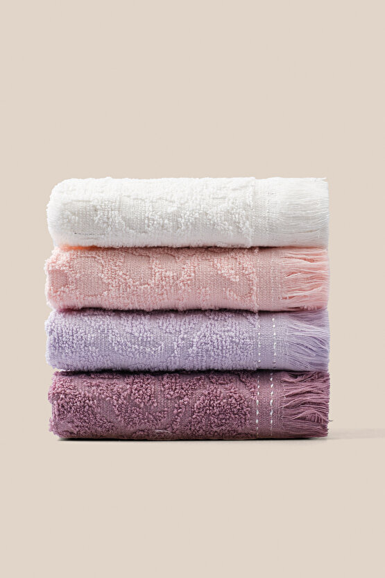 4lü %100 Pamuklu Antibakteriyel Ekstra Emici 30x50 El&yüz Mutfak Havlu Seti Çeyizlik Havlu Seti