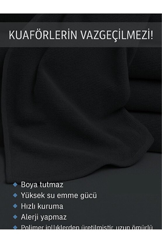 ( 12 Adet ) 50x90cm Mikrofiber Havlu,berber Havlusu, Kuaför Havlusu, Sporcu Havlusu, El Yüz Havlusu