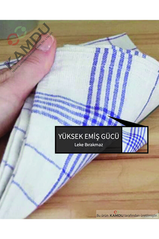 6 Adet 45x45cm Torşon Bez, Klasik Dokuma Bez, Gıda Bezi, Mayalama Örtüsü, Buldan Işi Bez