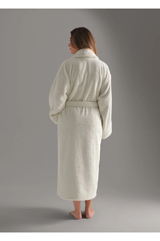 Bukle Bornoz, Şal Yaka Bornoz ,%100 Pamuklu Kadın  Erkek Unisex Bornoz , Sauna Otel Spa Bornozu