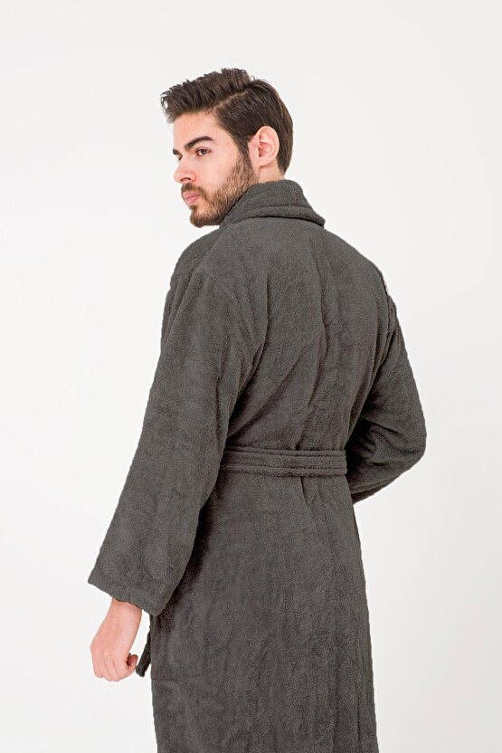 Bukle Bornoz, Şal Yaka Bornoz ,%100 Pamuklu Kadın  Erkek Unisex Bornoz