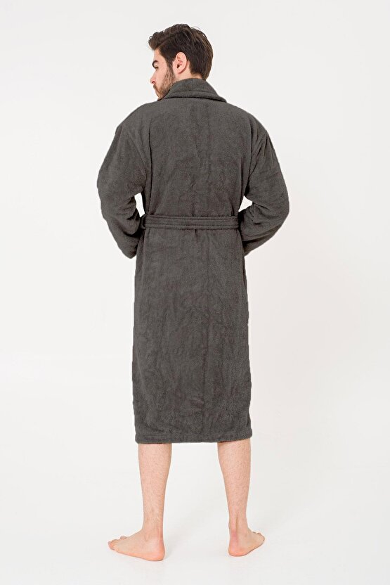 Bukle Bornoz, Şal Yaka Bornoz ,%100 Pamuklu Kadın  Erkek Unisex Bornoz