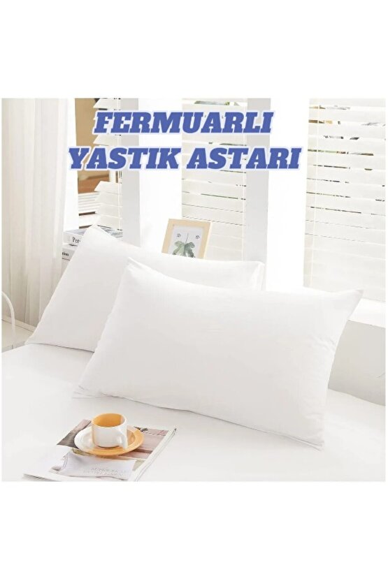 [ 1 Adet ] Premium 50x70cm Fermuarlı Yastık İç Kılıf, Pamuklu Yastık Şiltesi, Yastık Kılıfı,