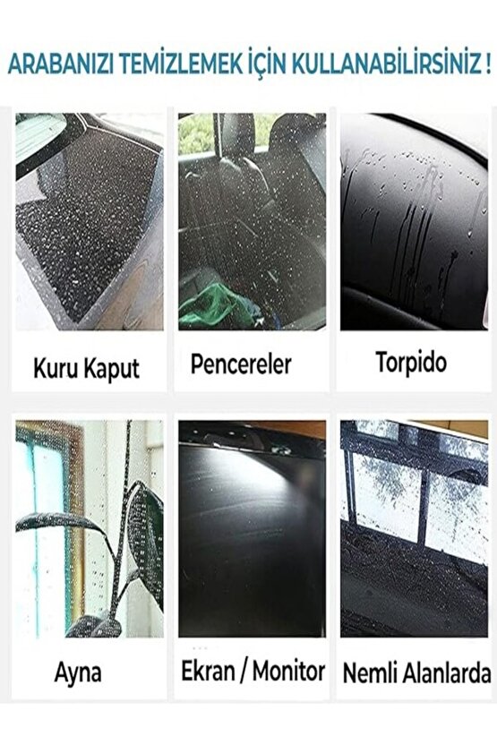 ( 3 Adet ) Büyük Boy 35x60cm Sihirli Temizlik Bezi, Fenomen Bez, Iz Bırakmaz Bez, Cam Bezi