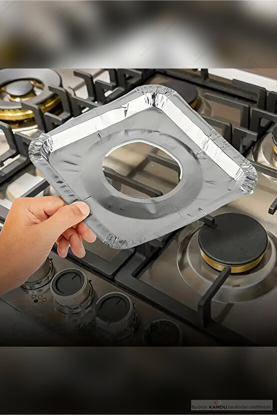 20 Adet Ocak Koruyucu Folyo, Isıya Dayanıklı Folyo, Ocak Leke Önleyici, Ocak Üstü Folyo