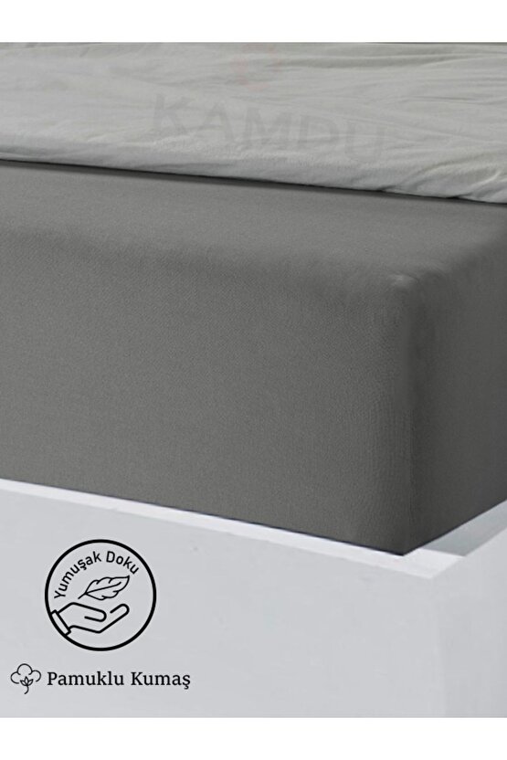 100x200cm Tek Kişilik Pamuklu Lastikli Çarşaf ( Yastık Kılıfı 50x70cm HEDİYELİ )