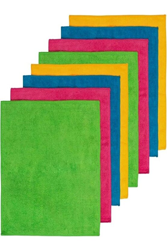 ( 4 Adet ) Standart Boy 30x30cm Toz Bezi, Ofiz Bezi, Temizlik Bezi, Mikrofiber Bez, Çok Amaçlı Bez