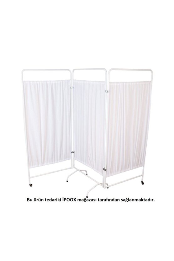 Muayene Paravanı 3 Katlı Paravan Metal Paravan Katlanabilir Prvn