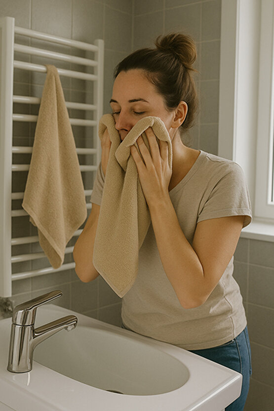 ( 3 Adet ) 50x90cm Pamuklu Havlu , Berber Havlusu, Kuaför Havlusu, Sporcu Havlusu, El Yüz Havlusu