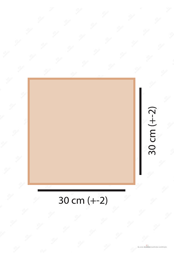 (4 ADET) 30x30cm %100 Pamuk Ham Keten Servis Peçetesi, Sunum Peçetesi,tabak Peçetesi