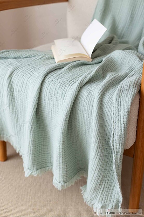 100x200 cm Müslin %100 Pamuk Tv Battaniyesi, Çok Amaçlı Müslin Örtü, Pamuk Battaniye