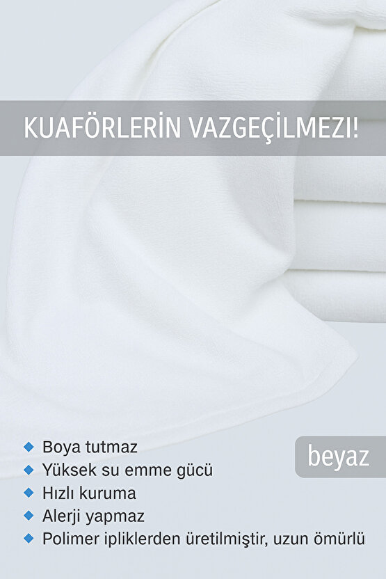 ( 4 Adet ) 50x90cm Mikrofiber Havlu,berber Havlusu, Kuaför Havlusu, Sporcu Havlusu, El Yüz Havlusu