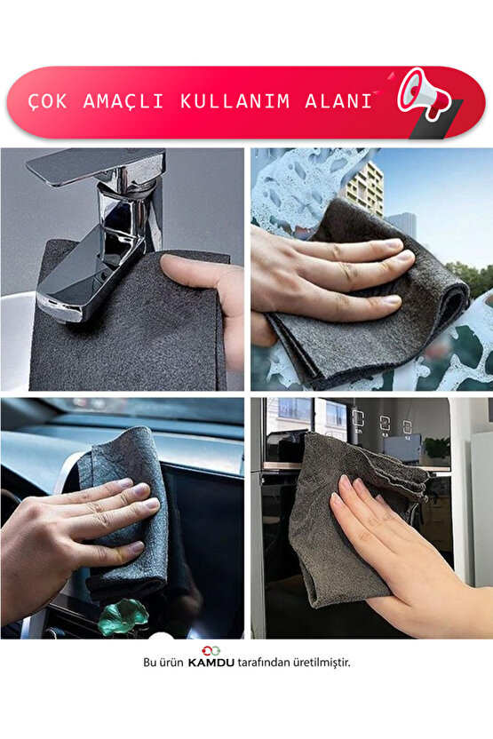 ( 2 Adet ) 40x40cm Magic Cloth, Iz Bırakmaz Bez, Cam Bezi, Ayna Bezi, Mikrofiber Bez